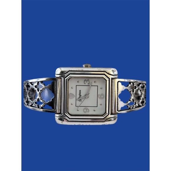 Brighton Salamanca Silver Tone Bracelet Watch New battery Lacey Look - Picture 7 of 9